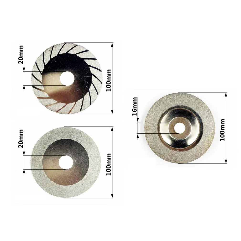 Алмазное шлифовальное колесо 100 мм отрезное колесо диск для резки стекла режущие диски режущие лезвия роторные абразивные инструменты