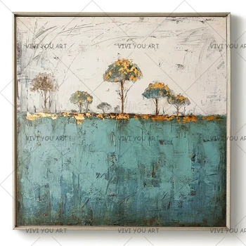 

Big Size 100% Hand Painted Oil Painting Abstract on Canvas Wall Art for Home Decor Life Tree Canvas Pictures As Unique Gifts