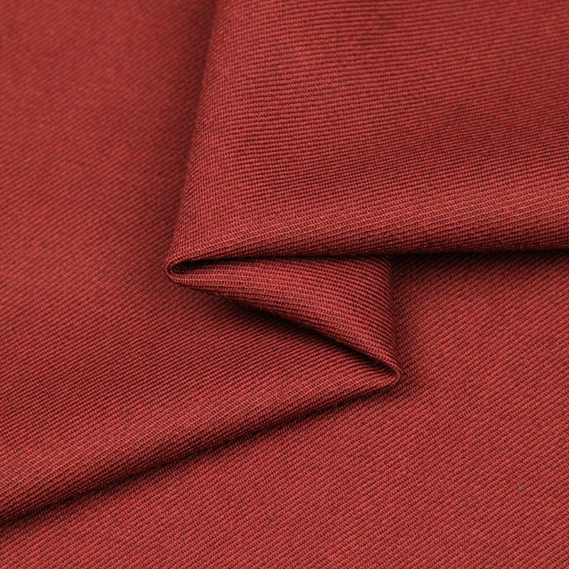 

Dark red wool worsted fabric 70% wool 30% Polyester 440g/meter for suit,WF211