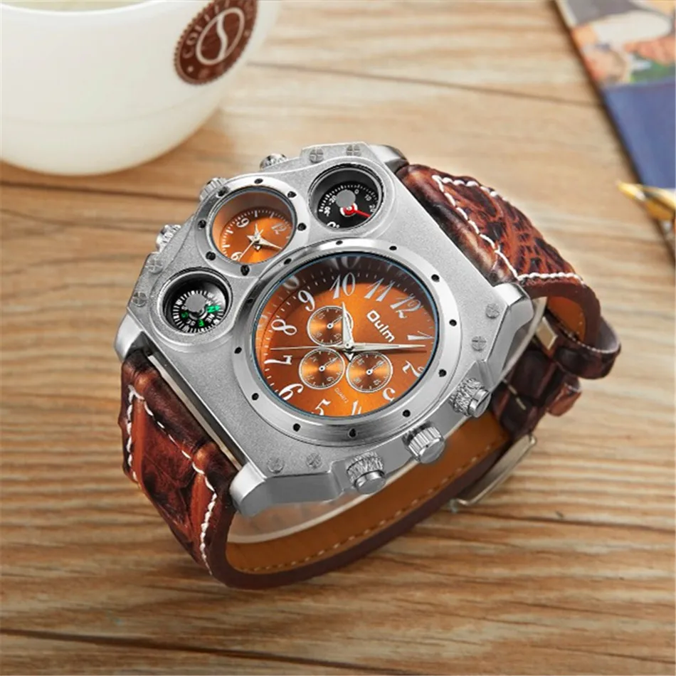 Oulm Authentic Brand Watches Men Quality Japan Movt Quartz Watch with ...