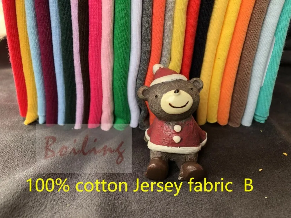 

1 Meter 100% Cotton Jersey Fabric knit for t-shirt gym clothing wholesale B