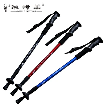 

m of the antelope straight shank T handle alpenstock walking cane old crutches ultra light aluminum alloy telescopic rod