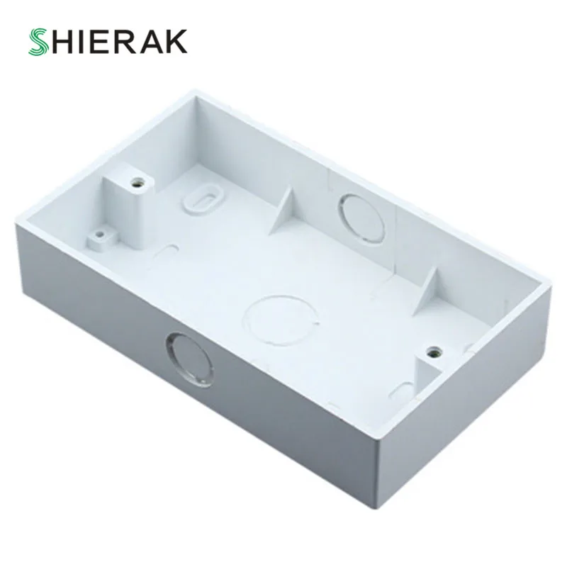 

SHIERAK 146 Type Rectangle Junction Box External Mounting Box 148*87*32mm Used For Wall Switch And Socket