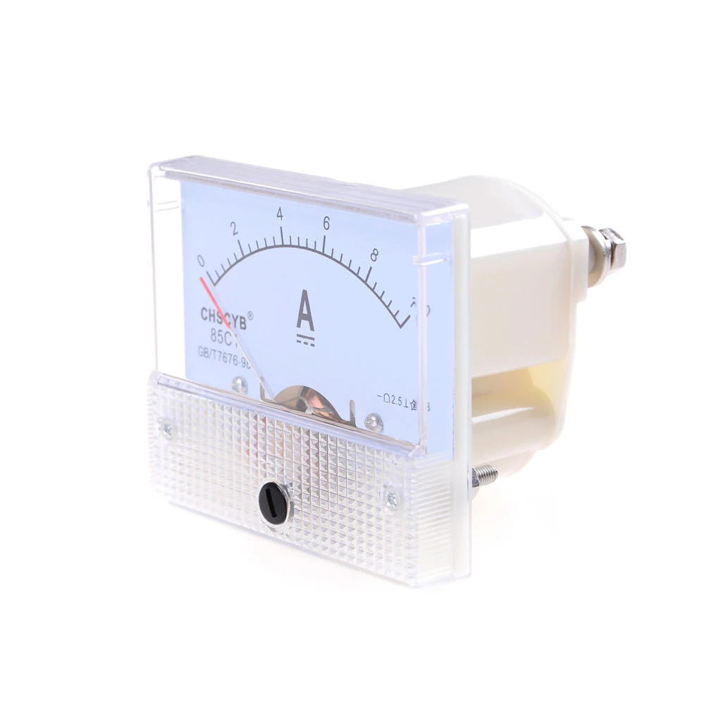 1pcs Home Use Amperimetro DC 0-10A Durable Mini Analog Ammeter Current Panel Ampere Meter Tester For Experiment