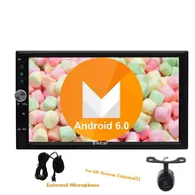 Quad Core CPU double din Android 6.0 Car No-DVD Player two 2din Wifi Bluetooth Radio Stereo GPS Navigation Capacitive screen