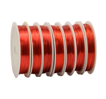 

Copper Wire 0.3/0.4/0.5/0.6/0.8/1.0mm 30/15/10/6.5/3.5/2.5 meter long Diy red line jade wholesale
