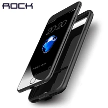 Рок перезаряжаемые мощности чехол для iPhone 7 Plus, Ultra Slim внешнего резервного зарядное устройство защитный корпус батареи питания 2000/2800 мАч
