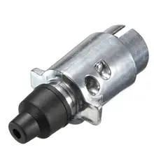 Impermeabile 7 Spille Connettore del Rimorchio di Alluminio Caravan Auto Presa Elettrica Maschio Rotondo In Metallo Adattatore Truck Ute Automotive Accessorio Barca