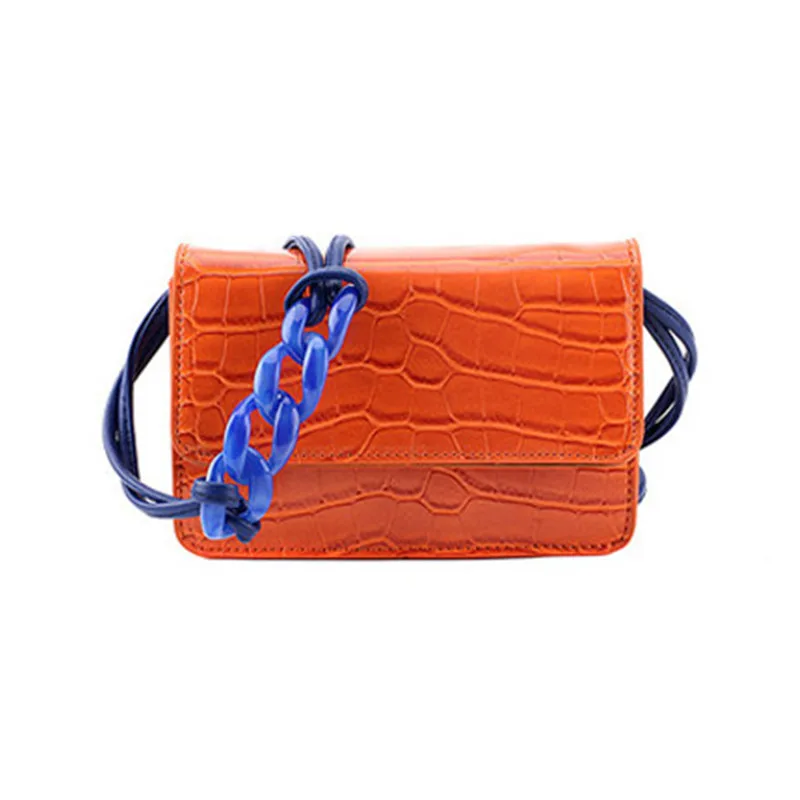 

Stone Pattern Crossbody Bags For Women 2019 Chain Design MINI Messenger Shoulder Bag Ladies Phone Purses and Handbags