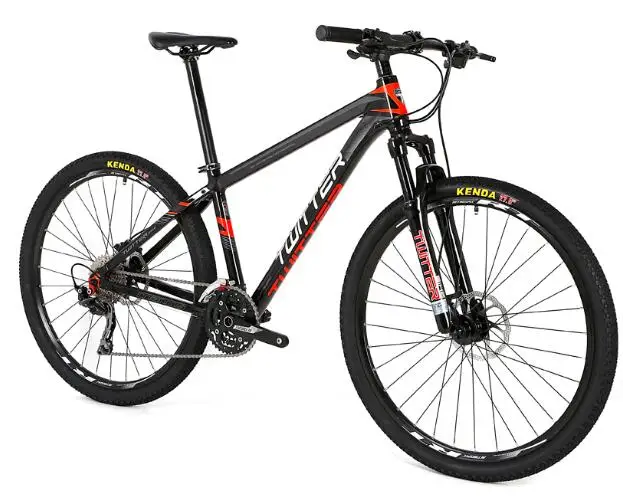 TWITTER 29 дюймов горный велосипед 22/27/30/33 скорость Алюминий сплава горный велосипед двойные гидравлические дисковые тормоза горный велосипед для M6000 SLX/M7000 - Цвет: Black Red