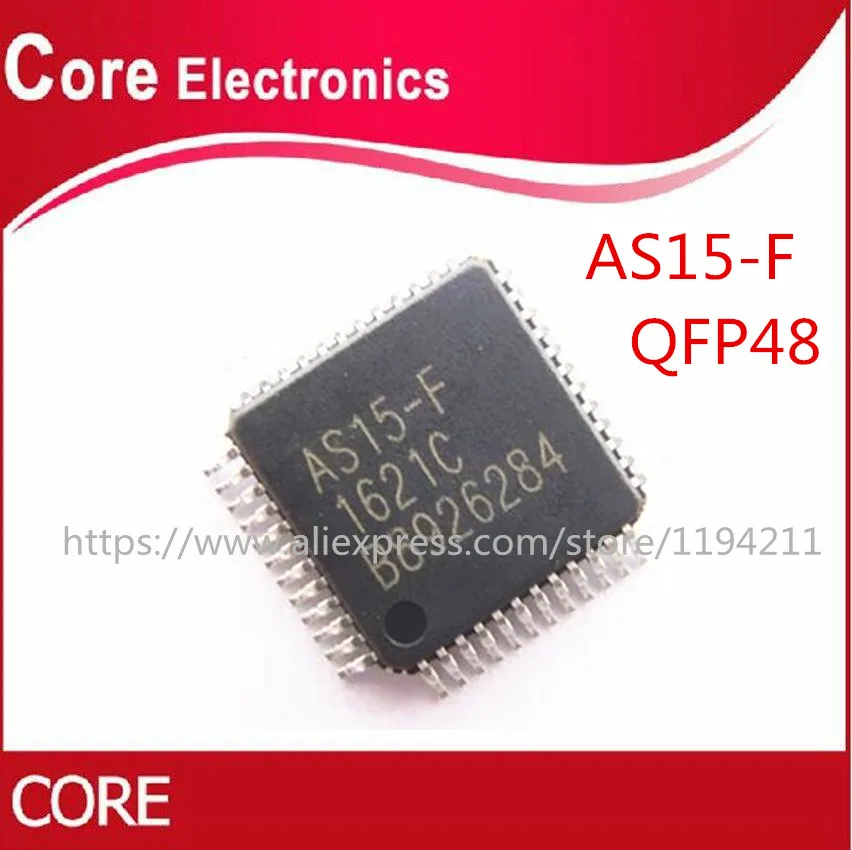 

50PCS AS15-F AS15F QFP48 AS15 Original LCD chip E-CMOS