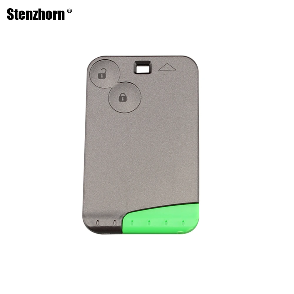 

QWMEND 2B Smart Key Card Remote Car Key Shell For Renault Laguna Vel-Satis 2001-2006 Cover Case Replacement FOB Without Blade