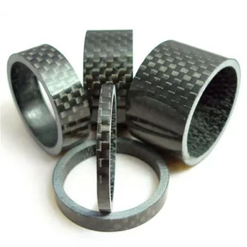 

5 PCS Bicycle Headset Carbon Fiber Washer Set Bike Headset Stem Spacers Kit For Bike Fix Refit 3/5/ 10/15/20mm
