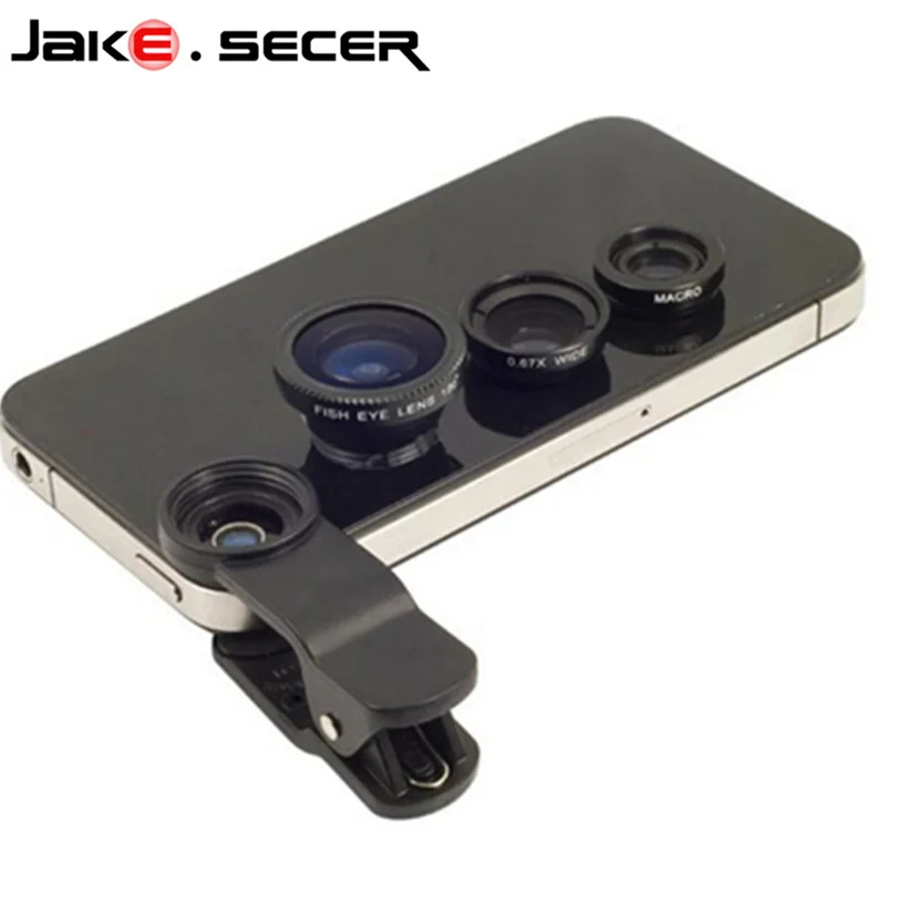 

Fisheye Lens 3 in 1 mobile phone lenses fish eye +wide angle +macro camera lens for iphone 11 XR X 8 PLUS xiaomi huawei mate P30