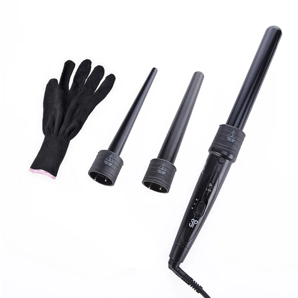 

DIDIHOU Professional 3 In 1 Hair Curler Set Ceramic Curling Iron Wand Electric Roller Beauty Styling Tools Personal Care