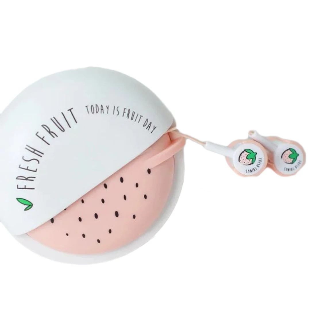 

Hot Cute Fruit Candy Colorful Earphones 3.5mm in-ear Earbuds with Microphone for iPhone Samsung Xiaomi Girls Child Student Gifts