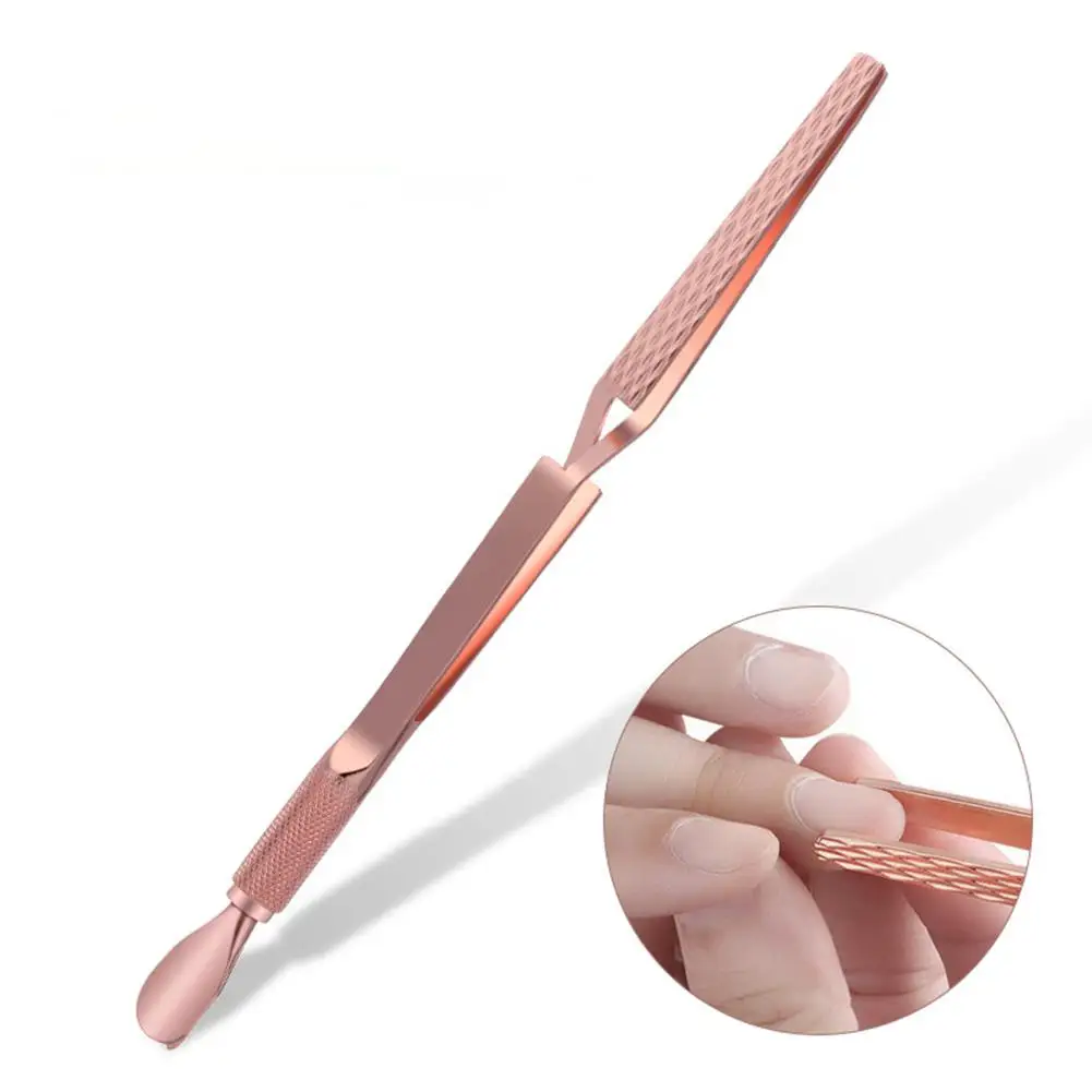

BellyLady Dual-end Stainless Steel Nail Cuticle Pusher Dual-use Remover Trimmer Dead Skin Cuticle Pusher Manicure Pedicure Tool