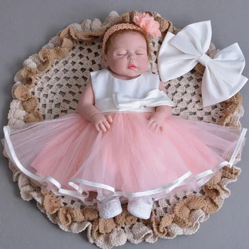 

55cm Full Body Silicone Reborn Girl Baby Doll 23inch Toys Newborn Toddler Doll Birthday Gift Present Child Bathe adorable dolls