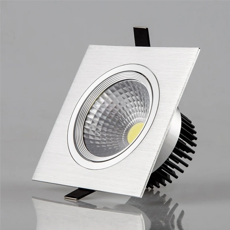 

High Bright Led square COB downlight light 220V 5w 7w 12w Ceiling Spot light warm white ceiling recessed Lights Indoor Lighting