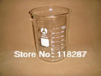 

Beaker 2000ML low form graduated BOROSILICATE glass,lab glassware