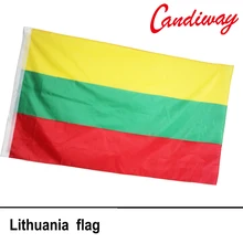 90 x 150cm Lithuania National Flag Hanging Flag Polyester Lithuania Flag Outdoor Indoor Big Flag NN088