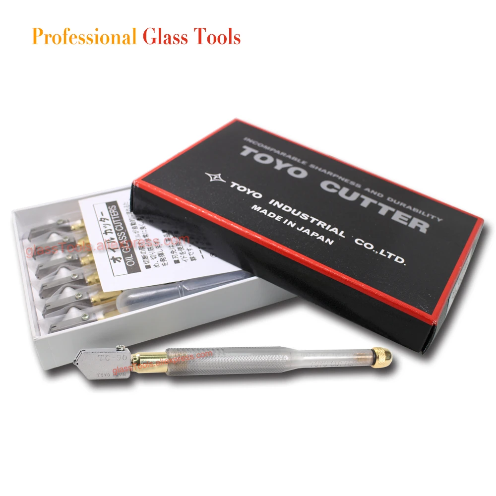 

6pcs/lot TC-90 TOYO Glass Cutter for straight cutting/OIL CUTTER