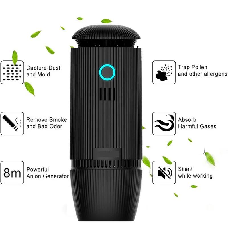 HEPA Car Air Purifier Humidification Atomization Aromatherapy Negative Ion Purification Freshener Cleaner Ionizer Purifier Car HEPA Car Air Purifier Humidification Atomization Aromatherapy Negative Ion Purification Freshener Cleaner Ionizer Purifier Car