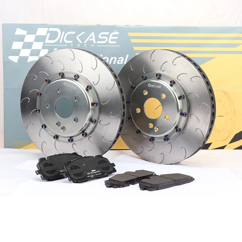 

330mm Auto part high performance DICASE J hook brake disc for CP9200 red brake caliper fit for Audi A6 3.0T 4.2L Front (C6)