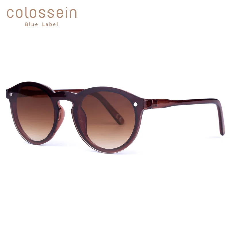COLOSSEIN Pinglas Sunglasses Cat Eye Women Brown Frame  Eyewear Coating Vintage New Fashion Style oculos de sol feminino UV400