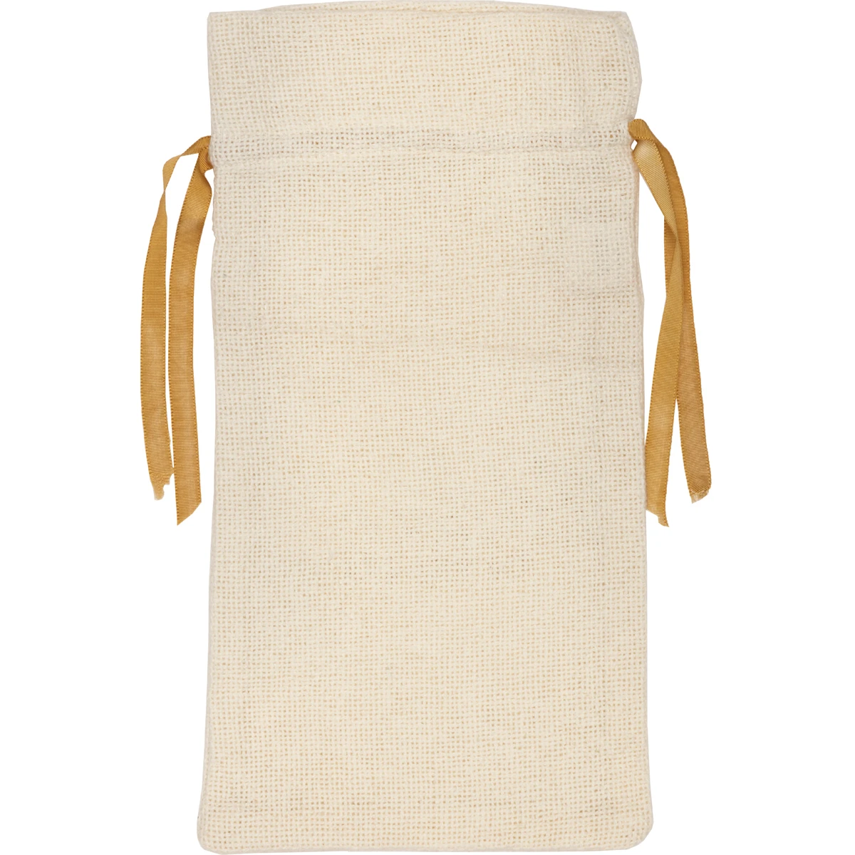 Seasonal Tabletop & Kitchen Creme Burlap Believe In The Season White Wine Bag (1)