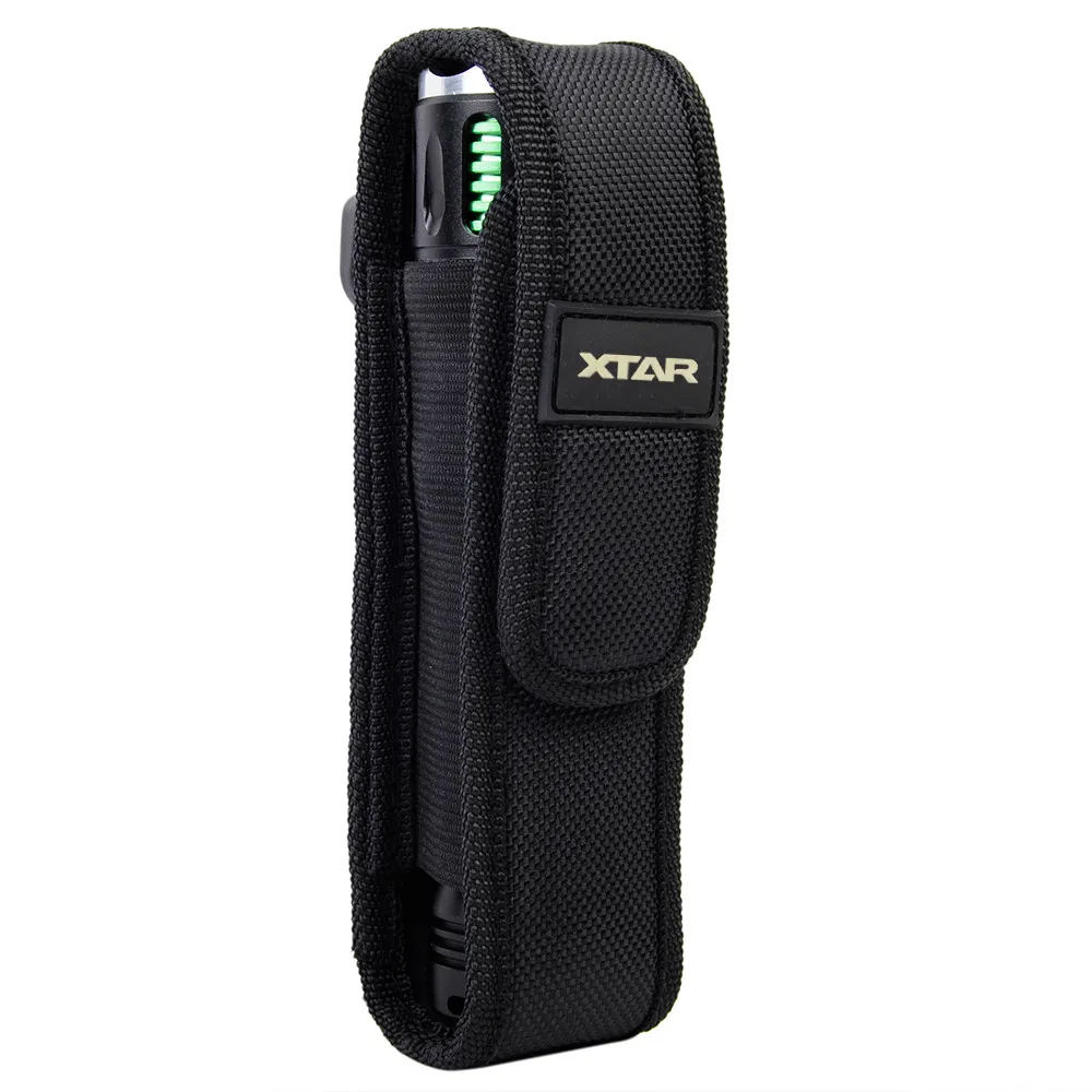 CS Force XTAR T220 Flashlight Pouch Durable Nylon Flashlight Holster Sport LED Flashlight Pouch Torch Pouch Lantern Case Black