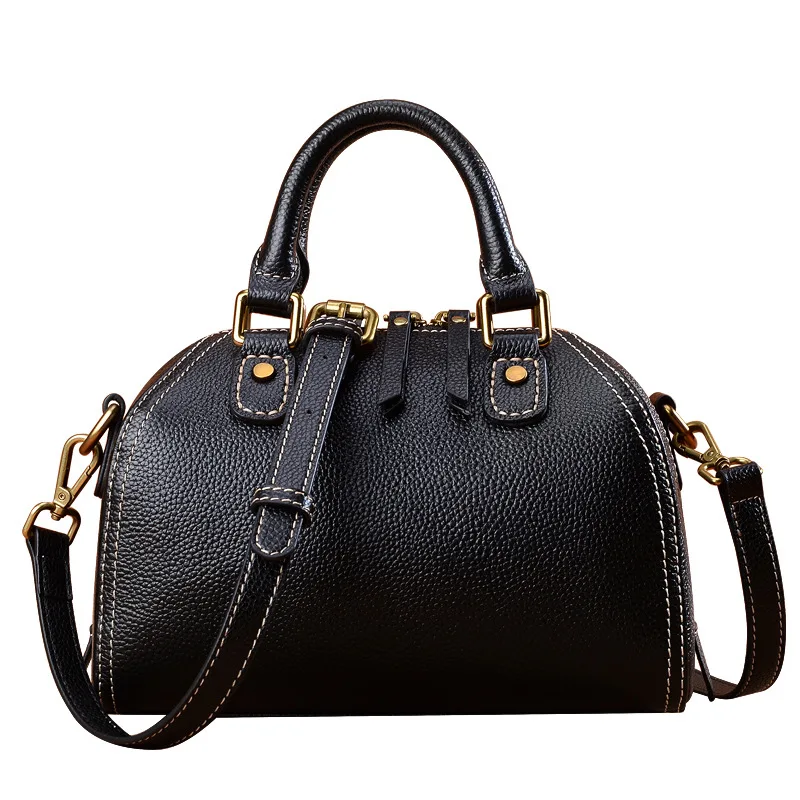 

080418 newhotstacy women leather handbag female fashion Boston bag