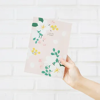 Romantic Floral Design 6 Months Study Planner 176P Korean Fashion Stationery Gift Free Shipping business fashion 2018 pocket journal weekly planner 176p korean fashion stationery