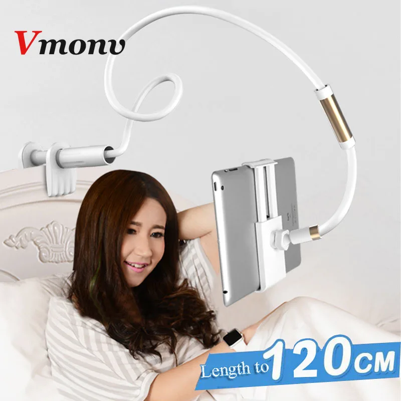 

Vmonv 120cm Long Arm Adjustable Tablet Stand Holder For Ipad Samsung Kindle 4-10.5 Inch Smartphone Lazy Bed Tablet Mount Bracket