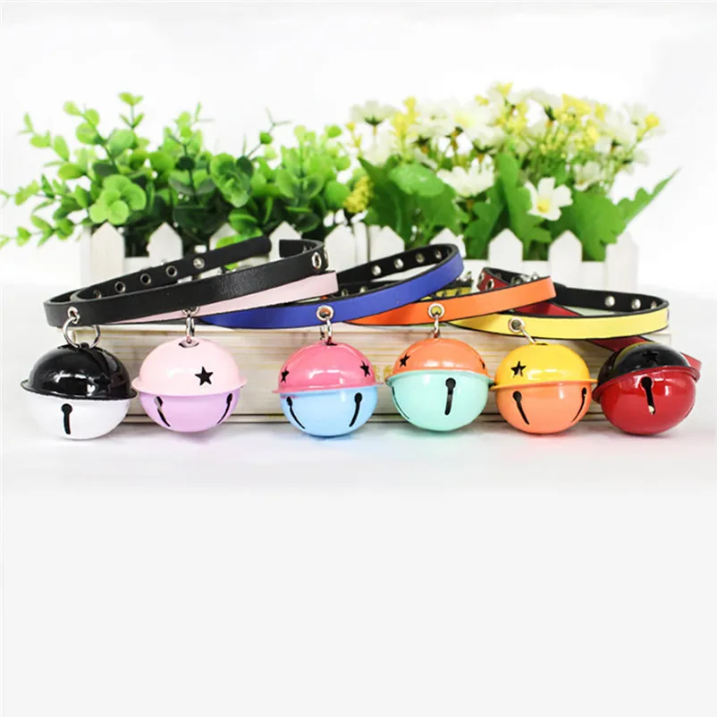 Pendant Pet Cat Collar Exquisite Adjustable Cute Multiple Colors Cat Bell Accessories pet Product Leash and Harnesses A14 (9)