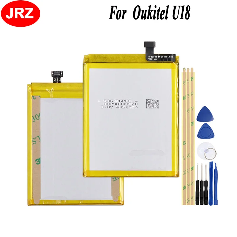 JRZ для телефона Oukitel U18 батарея 4050mAh Высокая емкость 3 8 V Высокое качество Замена