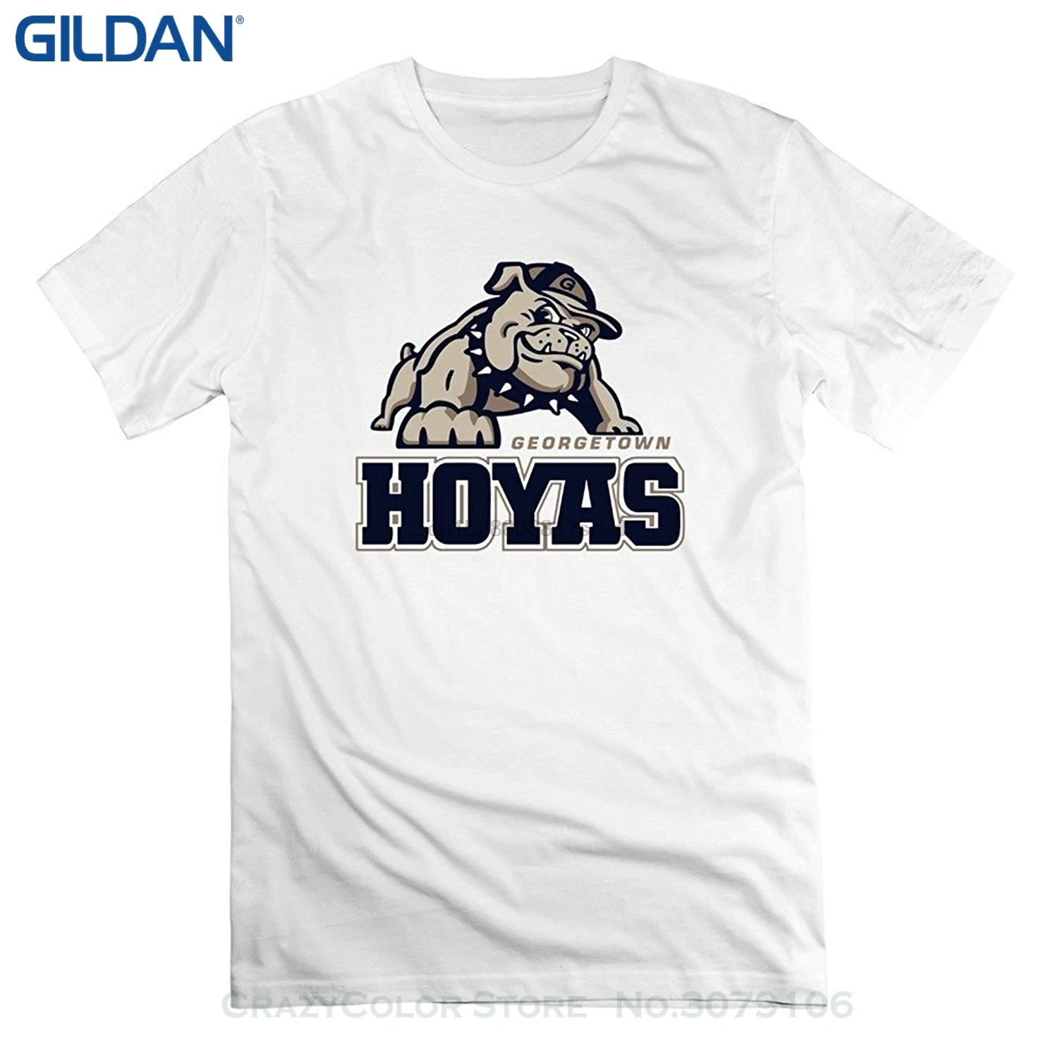 

New Design Cotton Male Tee Shirt Designing Mens Georgetown Hoyas Mascot Jack Short Slev Tee Tshirt