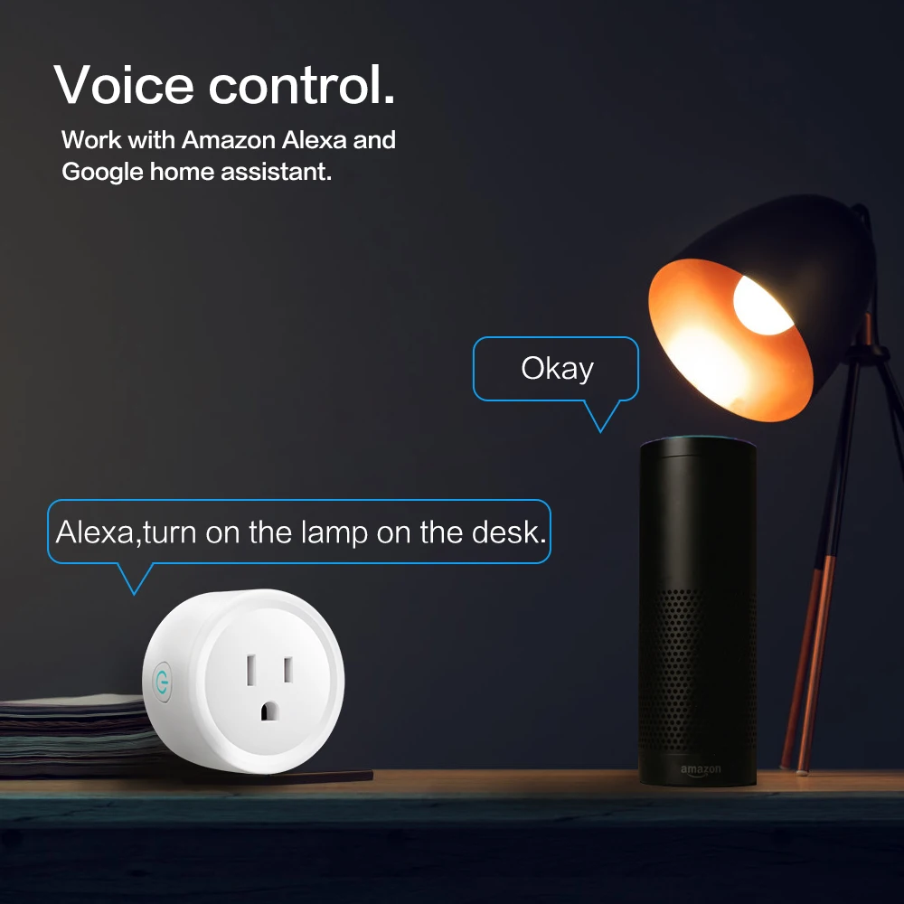 Smart Prise коннектор wifi google home/Alexa control 2019 новое поступление|Умные розетки| |
