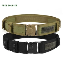 FREE SOLDIER тефлон Тактический пояс наружный мужской и женский пояс для лагери, плетеная лента Тефлон Локальная