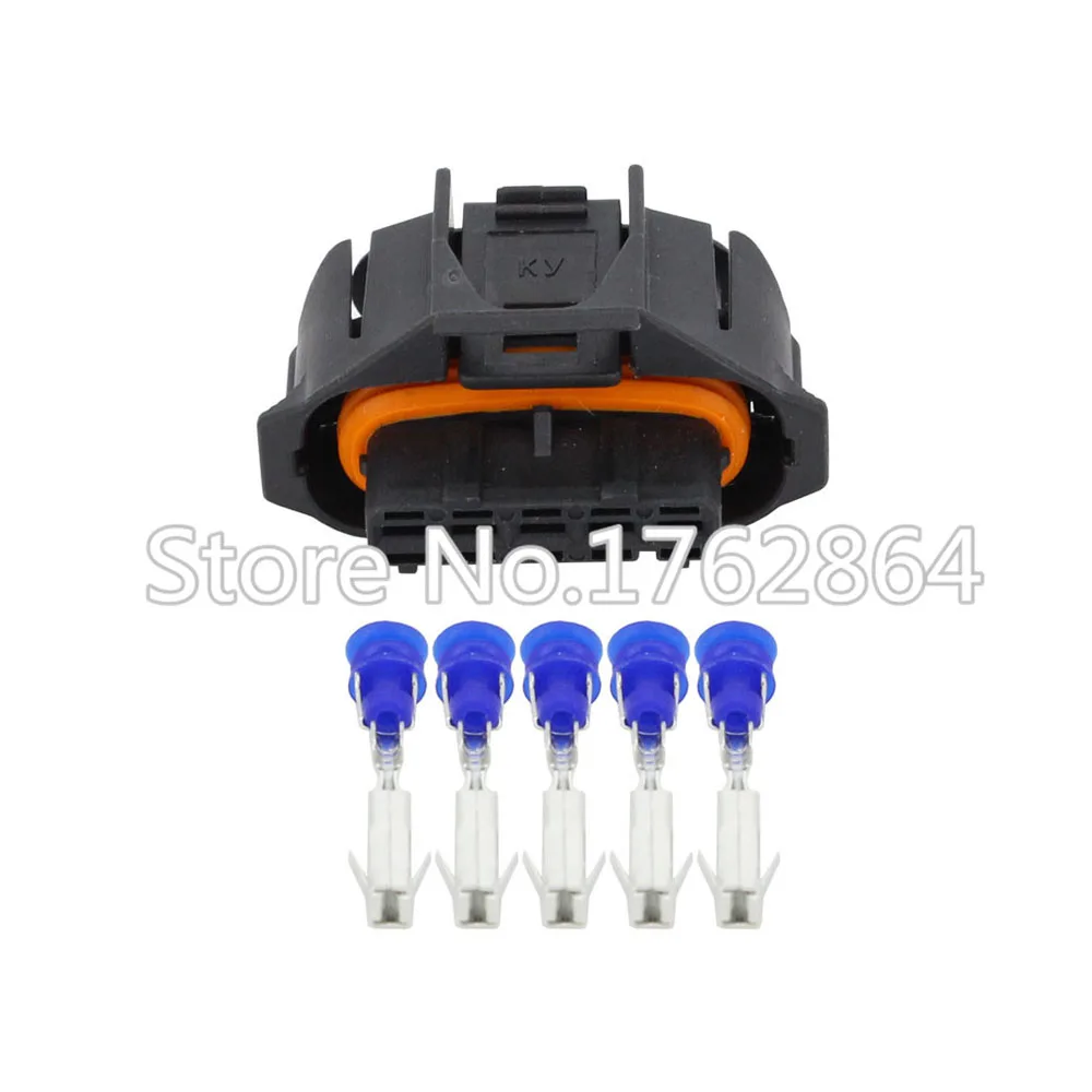 

5PCS 5 Pin DJB7059Y-3.5-21 Female Waterproof Automotive Connector MAF 1928403738 BSK Oxygen Sensor Plug For Bosch 3.5mm
