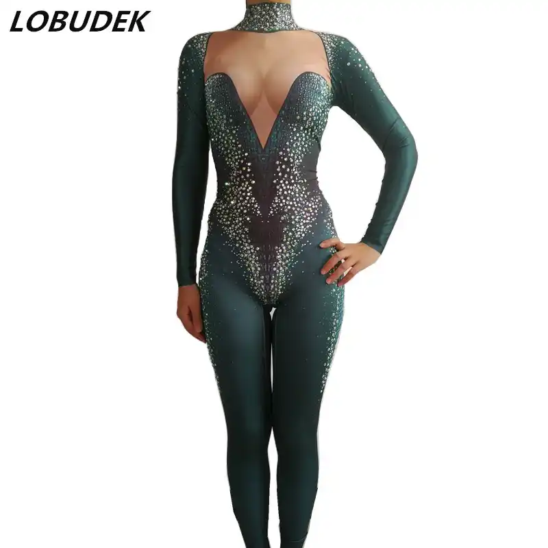 dark green bodysuit