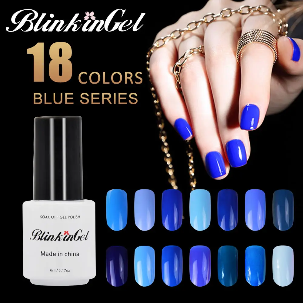 BlinkinGel 1 шт. лак чистых цветов УФ LED гель для ногтей 29 Vernis полуперманентный эмалей UR