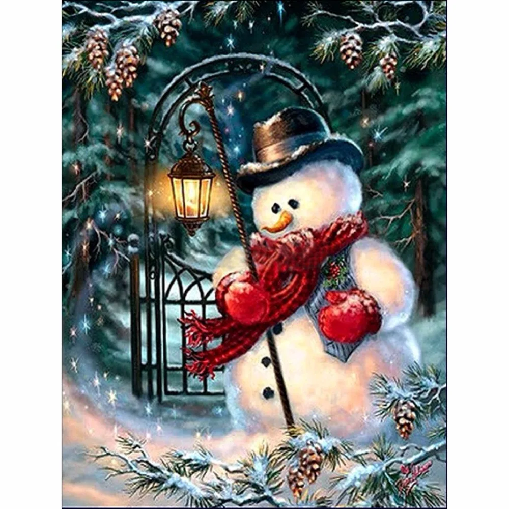 

Snowman Diamond Painting Oil Painting Pictures By Numbers Poster Modular Pictures Modern Wall Panels Home Decor