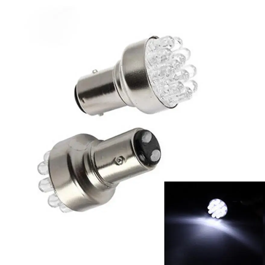 Stop Tail Light Bulb Accessories Lighting 2x Bright White 1157 LED Car