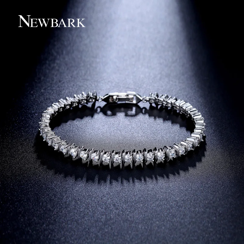 font b NEWBARK b font Hot Sale 38pcs CZ font b Bracelet b font Round