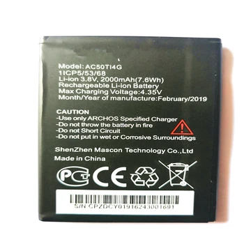 

2000mAh AC50TI4G High Quality Replacement Battery For ARCHOS 50 Titanium 4G Mobile Phone Batteries with phone stander for gift