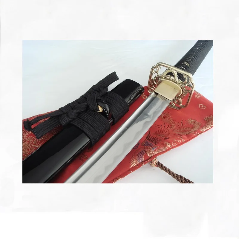 

Battle ready japanese samurai katana shikaku ryu tsuba full tang sharpened edge