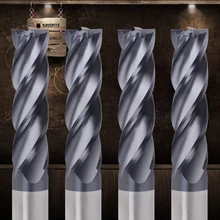 1PCS Milling Cutter Alloy Carbide End Mill HRC50 4 Flute Metal Cutter High quality Tungsten Steel Milling Cutter Milling Tools master quality knob cutter bonsai tools concave cutter round edge cutter 210mm 8 1 4 carbon steel from tianbonsai