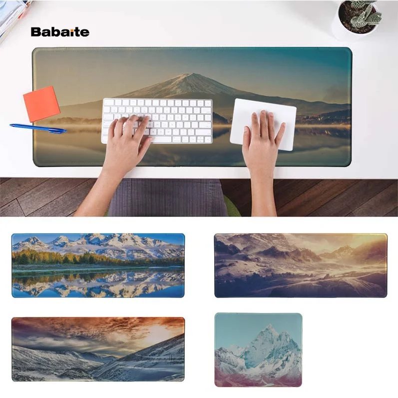 

Babaite Funny Snow Mountain Durable Rubber Mouse Mat Pad Rubber PC Computer Gaming mousepad
