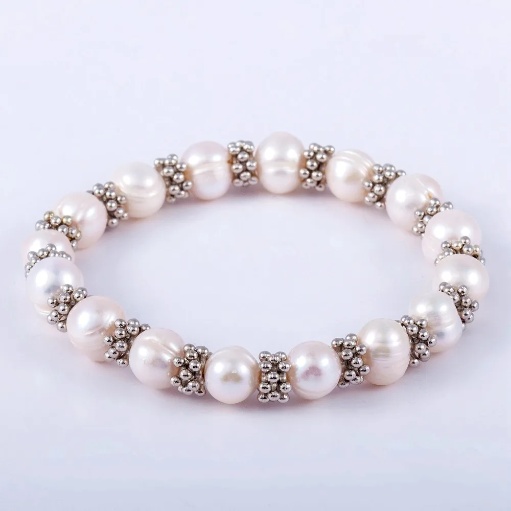 Bride Bridesmaid Imitation Pearl Bracelet Elegant Wedding Real